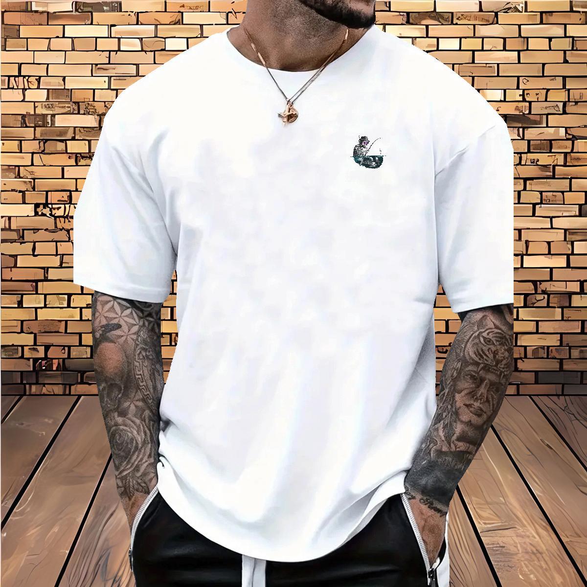 2024 Designer Man T Shirts skull Tshirts 230g 100% Cotton Hip Hop Loose Fit Black White Breathable Crew Neck Couples T Shirts