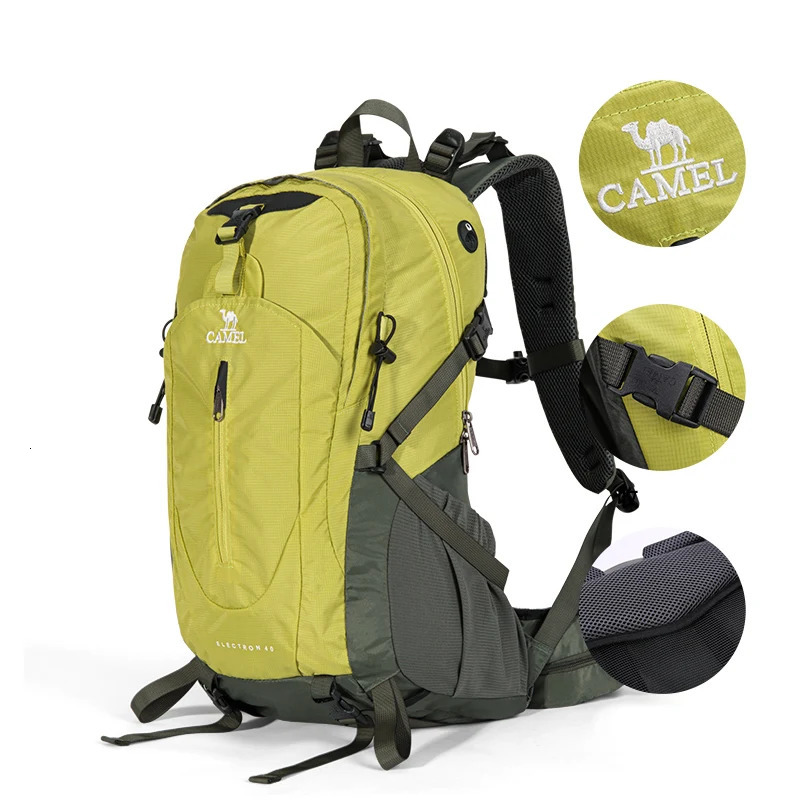 Golden cam 40L waterproof backpack for men and women ultra light hiking with sports bag cover camping 240807