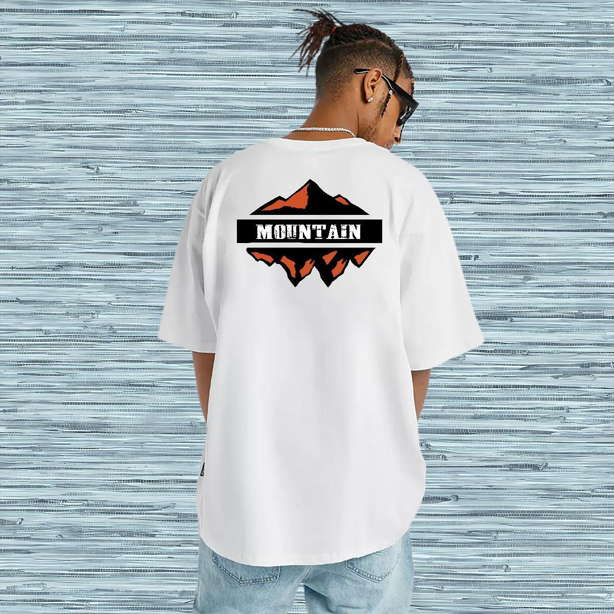 Designer Fashion T Shirt For Man mountains Tees Shirts 230g Pure Cotton Daily Outfit Classic Floral Print Breathable Short Sleeve Couples T Shirts