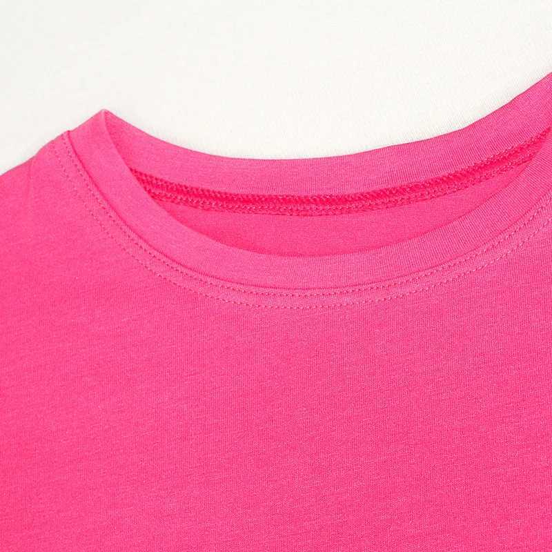 Childrens Yellow T-shirt Childrens Clothing Baby Girl T-shirt 100% Cotton 9 to 12 18 to 24 Months Short Sleeve Top 140 150 160cmW240718