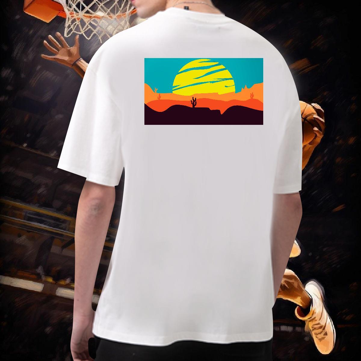 Fashion Designer T Shirt For Man sky Wear 230g 100% Cotton Outdoor Wholesale DIY Printed Breathable Soft Mens Tshirts
