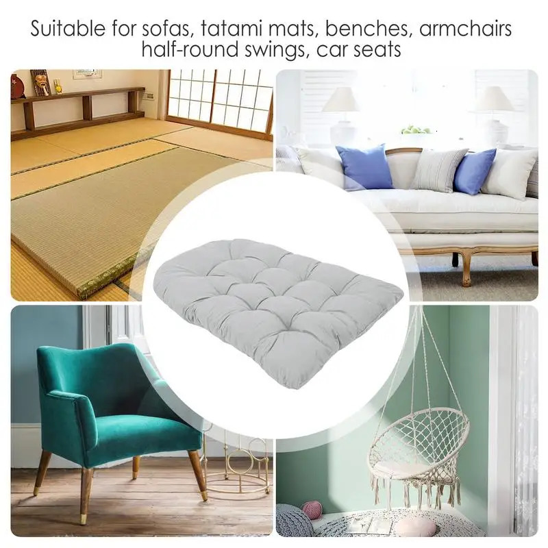 Swing Hanging Chair Mat Balcony Egg Chair Cushion Seat Pad Pillow Patio Garden Outdoor Thickened Hammock Rocking Chair Seat 240806