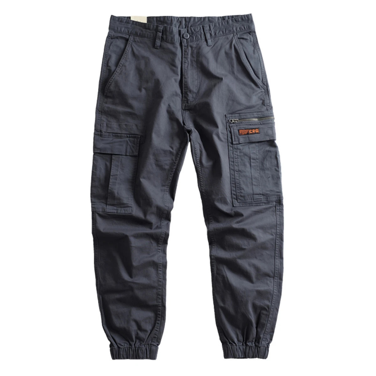 Heavyduty washed microelastic leg pants American loose mens multipocket overalls and small feet outdoor casual 240806