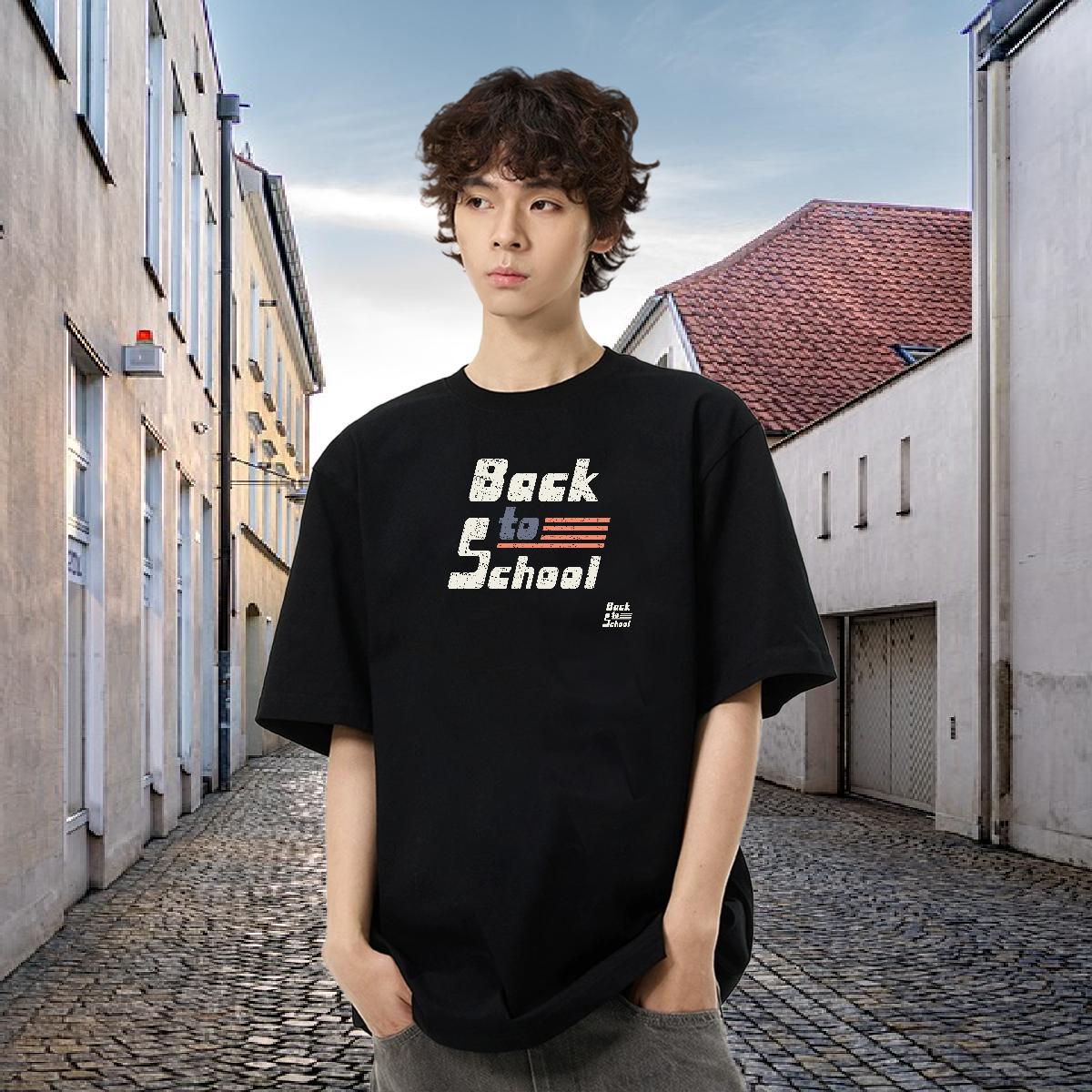Stylist T shirt letter Tshirts 230g Cotton Spring Summer Cool Design Anime Print Round Neck Short Sleeve Couples T Shirts