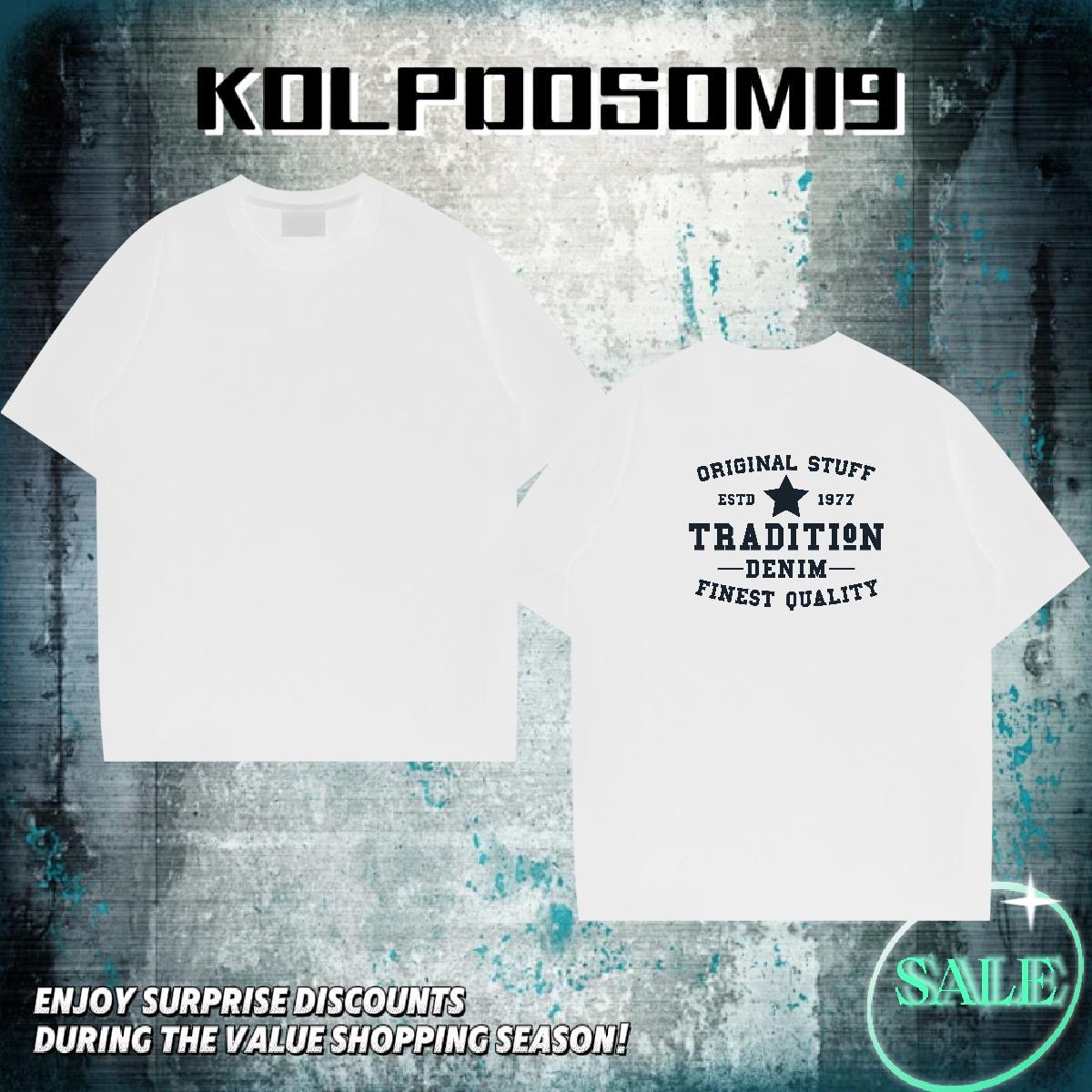 DIY T-Shirts for Men letter Tshirts 230g Pure Cotton Street Brand DIY Anime Breathable Crew Neck Mens Tshirts