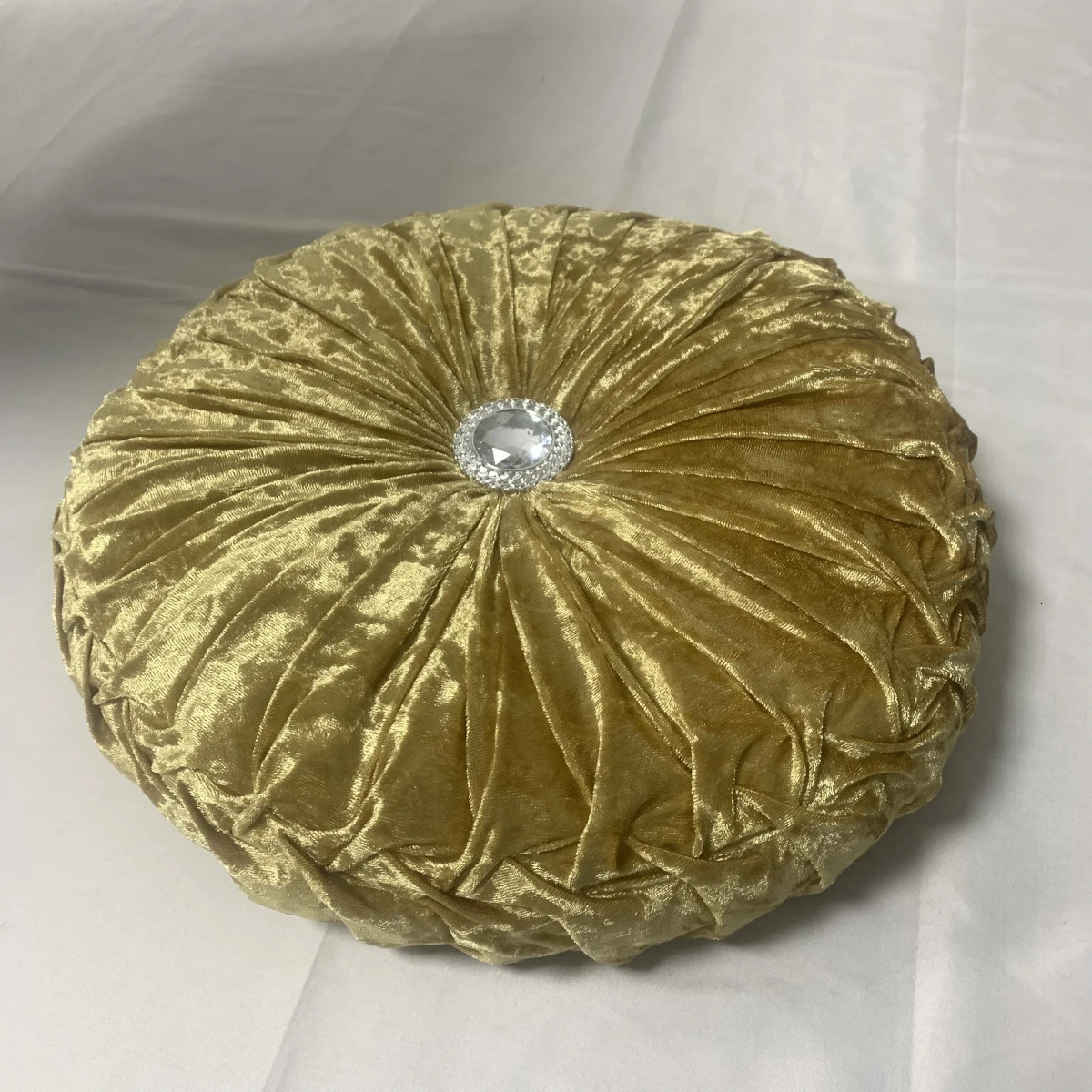 Plush Throw Pillow Nordic Pumpkin Throw Pillow with Diamond Solid Color Living Room Wheel Round Puddle Window Cushion Tatami 240806