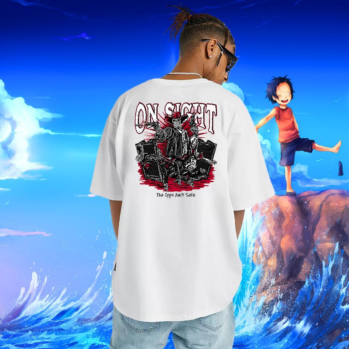 2024 New T-Shirts for Men skull Tees Shirts 230g 100% Cotton High Street Hip Hop Designer Custom Cartoon Breathable Crew Neck Tshirt for Man Woman
