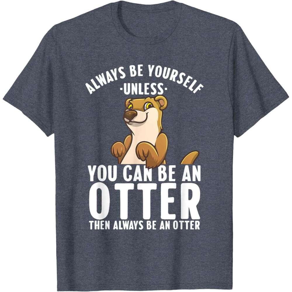 Mens T shirt Women Cute Sea River Otter Wild Animal T-Shirt shirts tshirt graphic tee Casual tops clothes Short sleeve