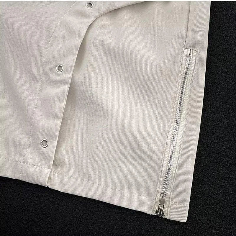 Summer Mens Casual Shorts Side Zipper Cargo Shorts Male Sports Casual Shorts Solid Drawstring Elastic Waist Knee Length Pants 240807