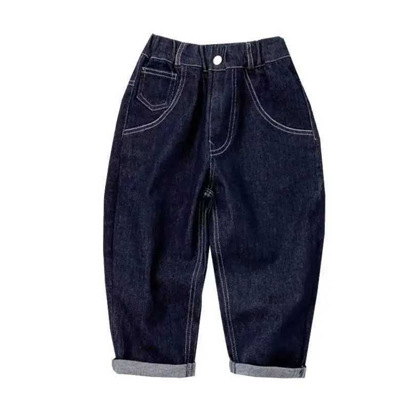 Jeans Boys Jean Pants Long Trousers Cotton 2024 Cool Spring Autumn Babys Kids Pants High Quality Childrens Clothing
