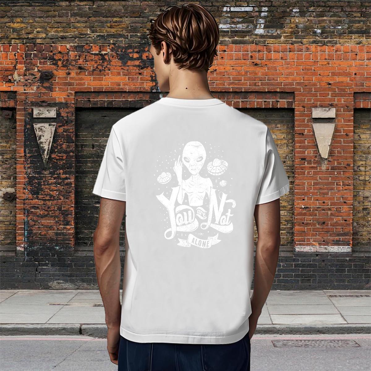 New Designer T-Shirts ET Clothings 230g Pure Cotton Street Casual Wholesale Custom Print Oversized Round Neck Short Sleeve Couples T Shirts