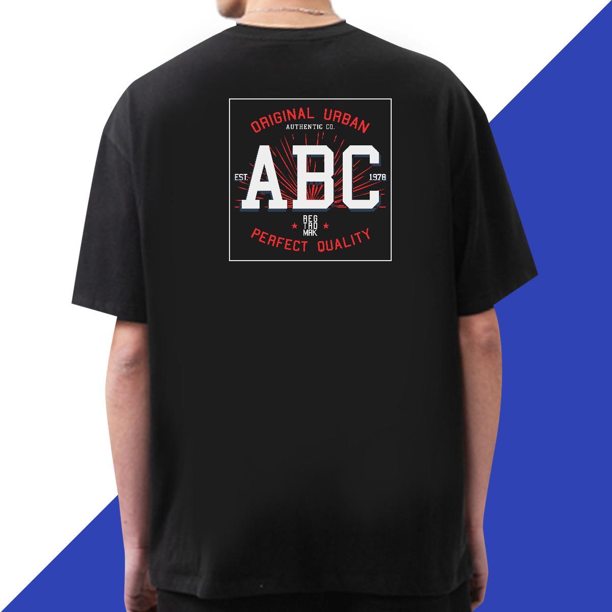 2024 DIY Men T Shirts letter Tops 230g Pure Cotton Casual Soft White Plus Size Breathable Short Sleeve Tshirt for Man Woman