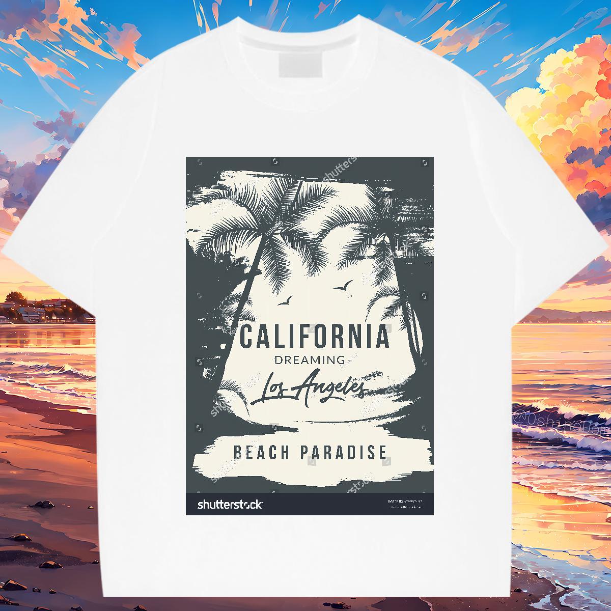 Fashion T-Shirts for Men tree Tshirts 230g 100% Cotton Hip Hop Street Unisex White Plus Size Breathable Crew Neck Men Tops Tees