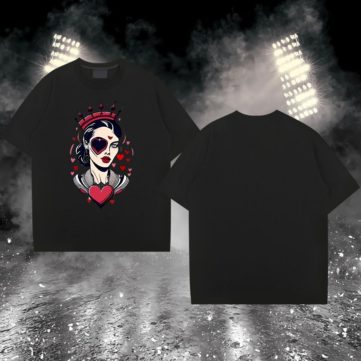 Casual New Man T Shirts portrait Tees 230g 100% Cotton Casual Daily Wear Classic DIY Anime Breathable Crew Neck Tshirt for Man Woman