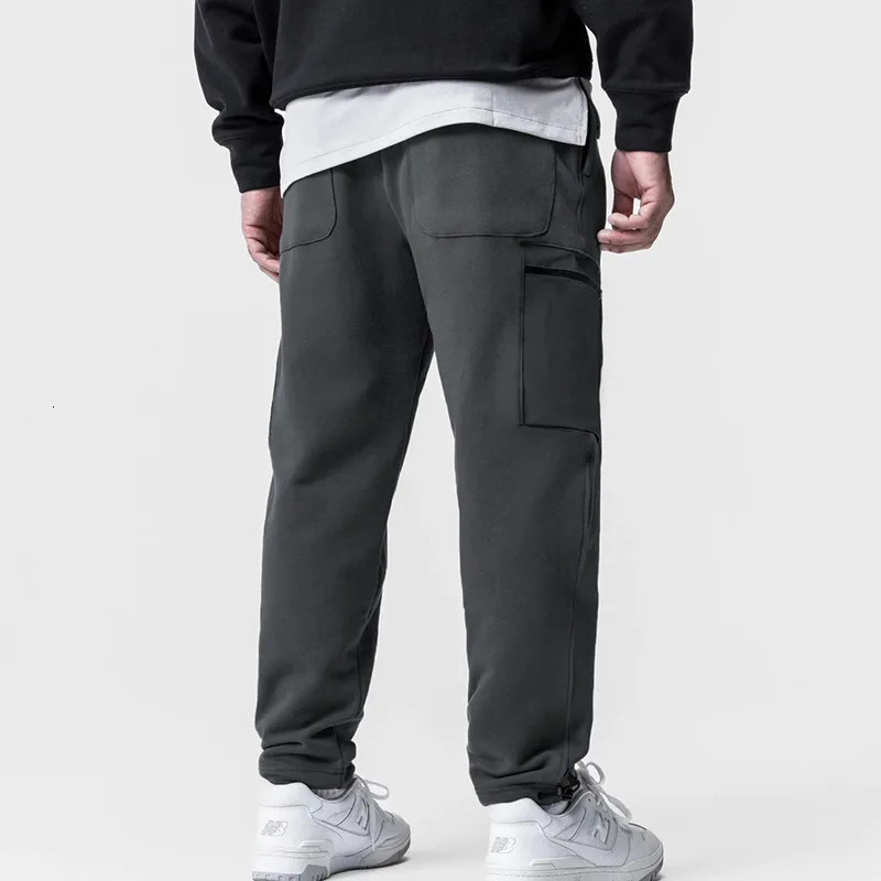 Mens Casual Cargo Pants Sports Jogger Big Pocket Trousers Gym Fitness Outdoor Bodybuilding Running Workout Sweatpant Trackpants 240806