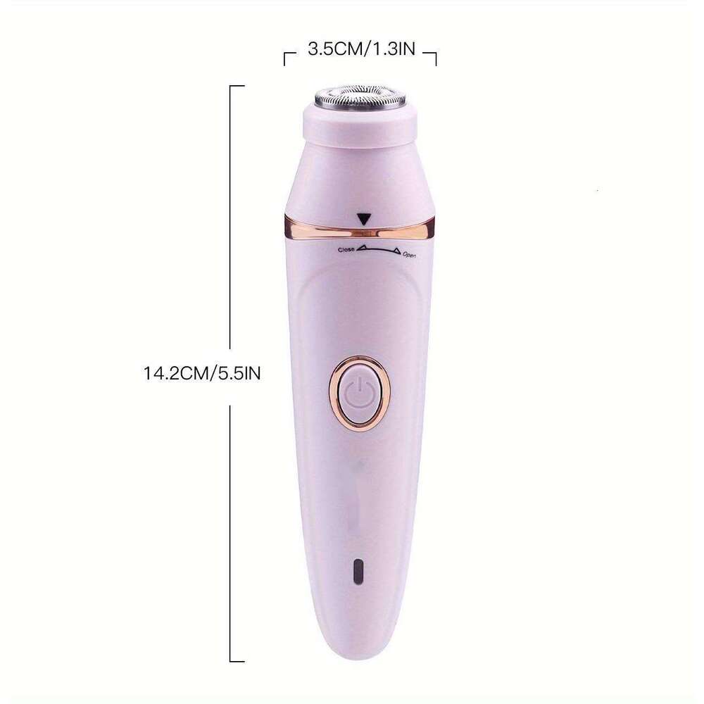 Women's 7-in-1 electric device, rechargeable removal set, including facial eyebrow nose hair trimming, exfoliating head, precision trimmer - USB 