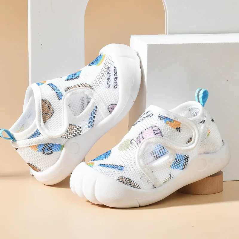 Summer breathable mesh childrens sandals baby unisex casual shoes non slip soft sole baby lightweight shoes Tenis M240827