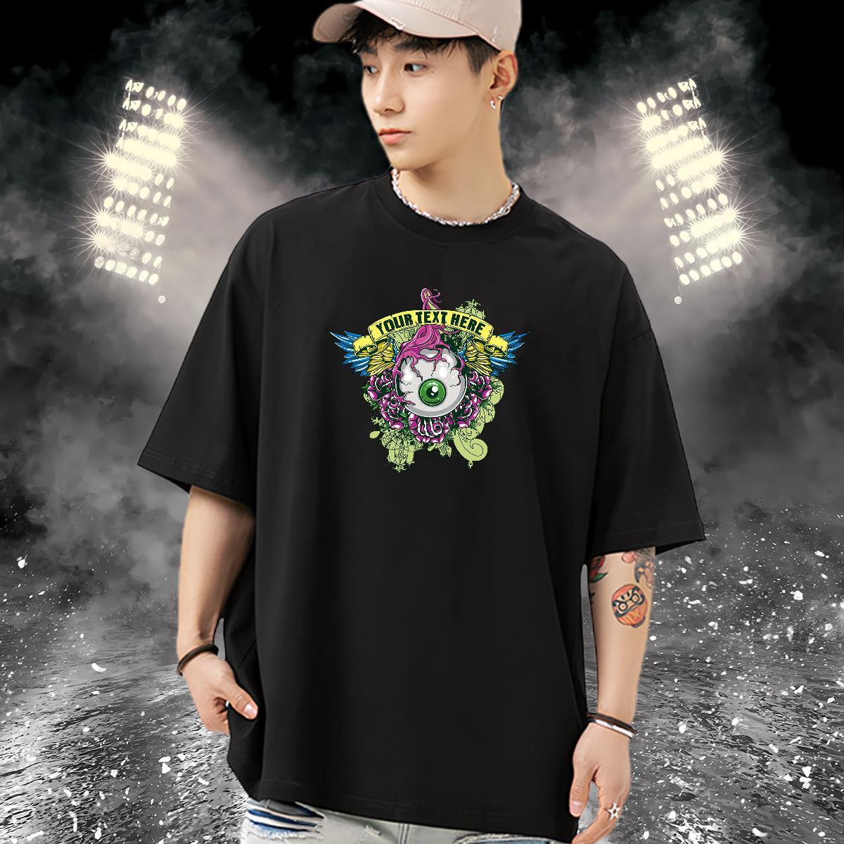 Fashion Casual T-Shirts skull Tops 230g 100% Cotton Daily Outfit Designer Asian Size Pure Cotton Men Clothes T-Shirt