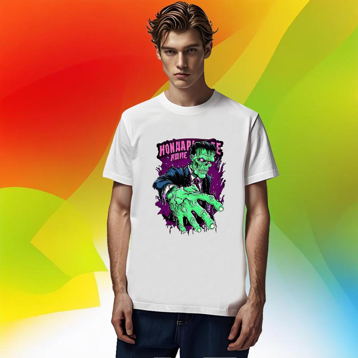 2024 DIY T Shirt For Man skull Tees Shirts 230g Cotton Daily Wear Free Shipping Custom Print Oversized O-Neck Short Sleeve Couples T Shirts