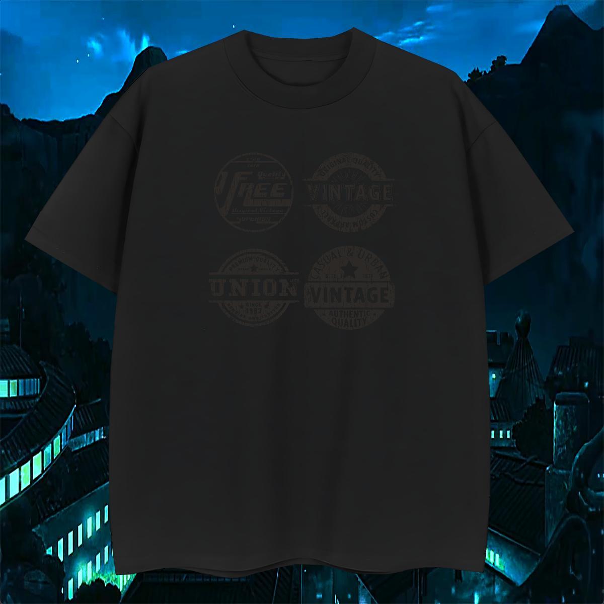 2024 DIY Mens T Shirts letter Clothes 100% Cotton 230g Street Casual Cool DIY Anime Short Sleeve Soft Men Clothes T-Shirt