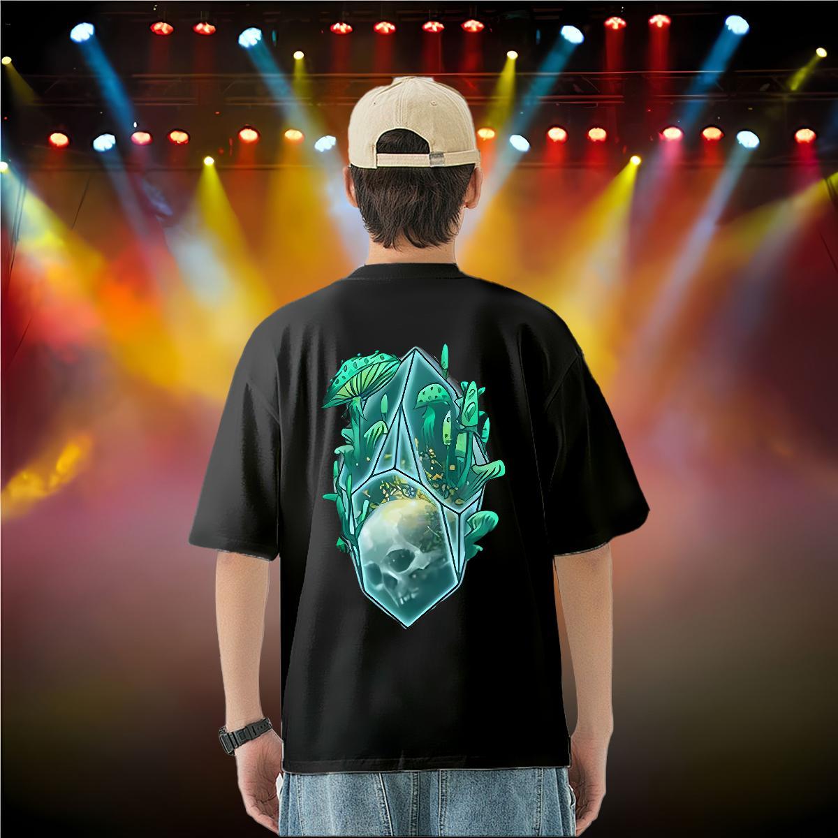 DIY T shirt skull Wear 230g Cotton Sport TOP Quality Custom Anime Breathable Crew Neck Tshirt for Man Woman