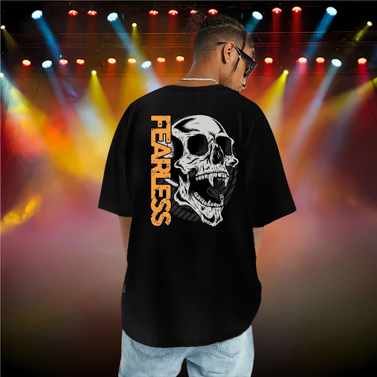 Wholesale Men T Shirts skull Tops 230g 100% Cotton Hip Hop TOP Quality Customized Crew Neck Men Tshirts