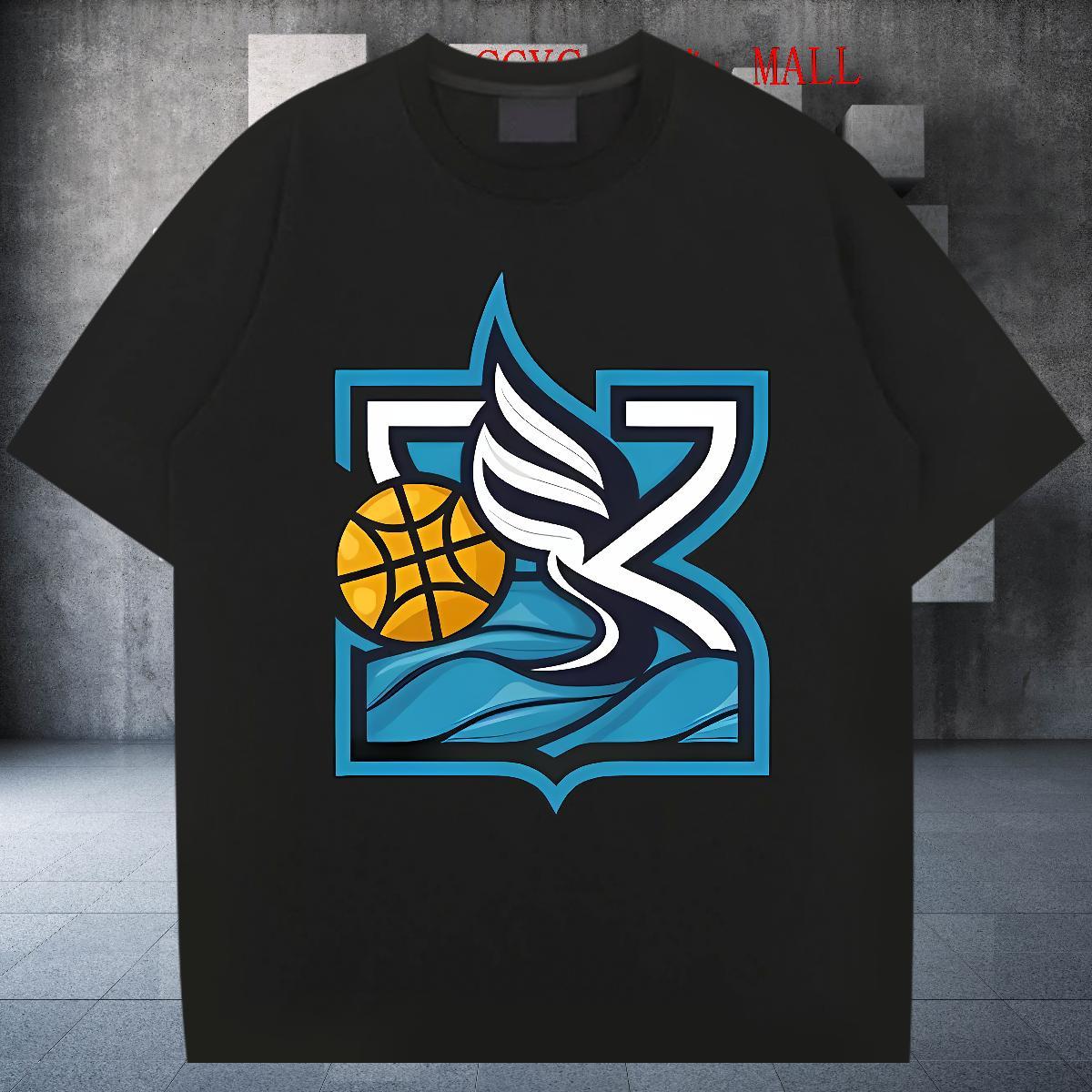DIY Customized T-Shirts for Men basketball Tops 230g Pure Cotton Home Outdoor Soft Black Oversized Round Neck Short Sleeve Men Tees