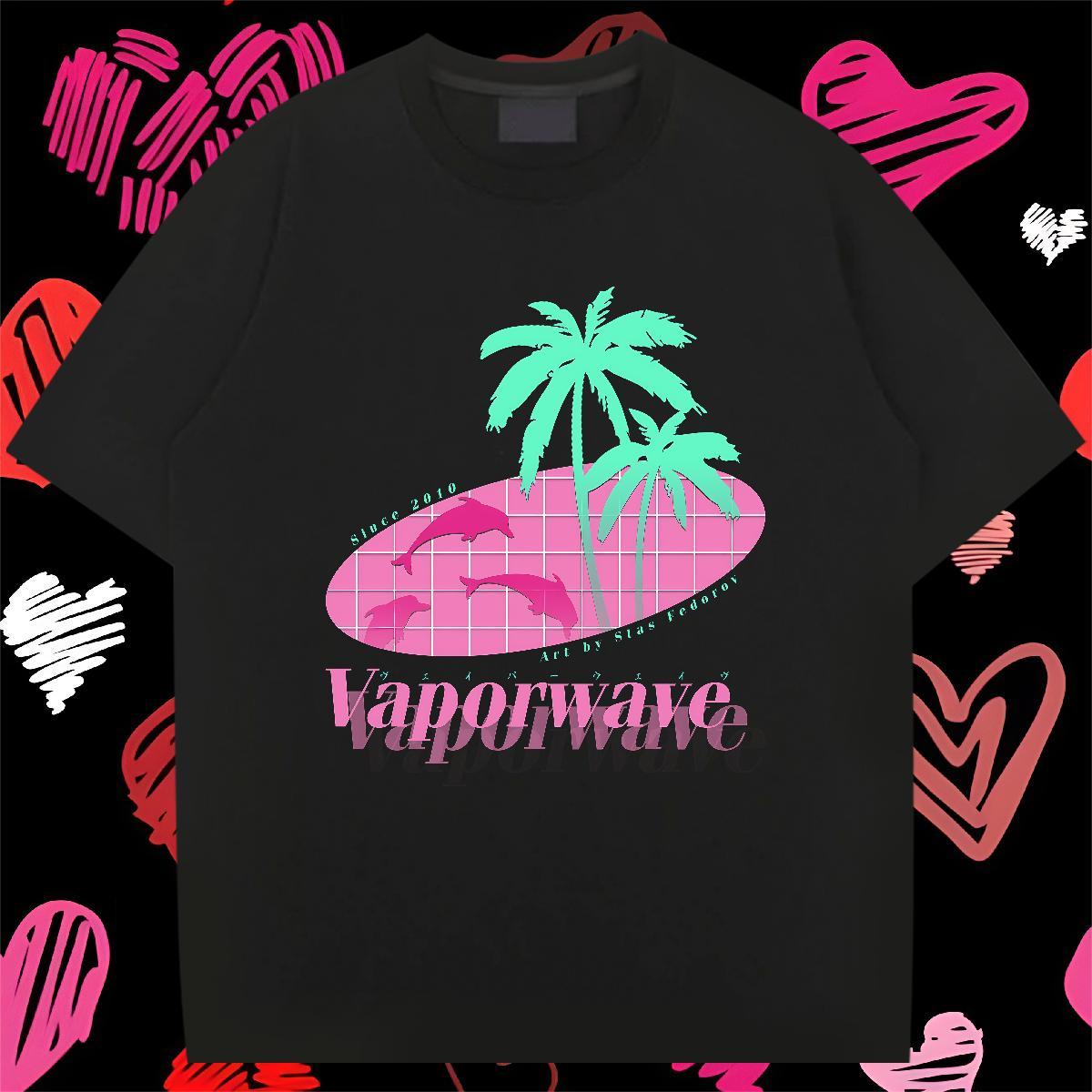 Classic T-Shirts tree Polos 100% Cotton 230g Hip Hop High Quality DIY Printed Breathable Short Sleeve Men Tees