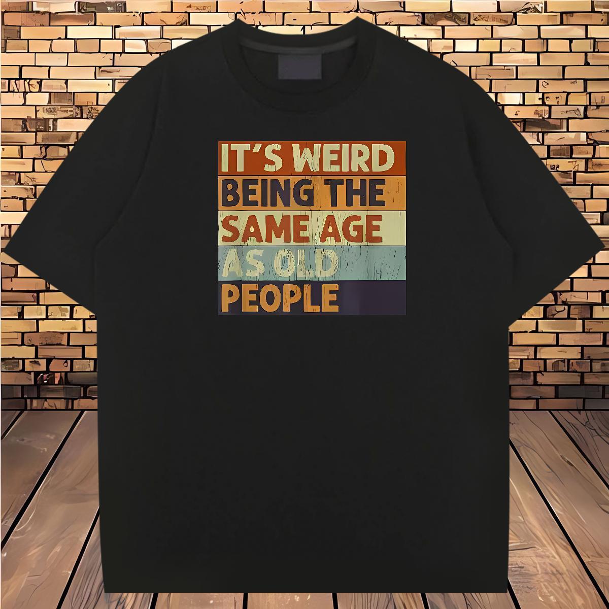 DIY Customized T-Shirts letter Clothes 100% Cotton 230g Daily Outfit Soft DIY Anime Breathable Crew Neck Men Tops Tees