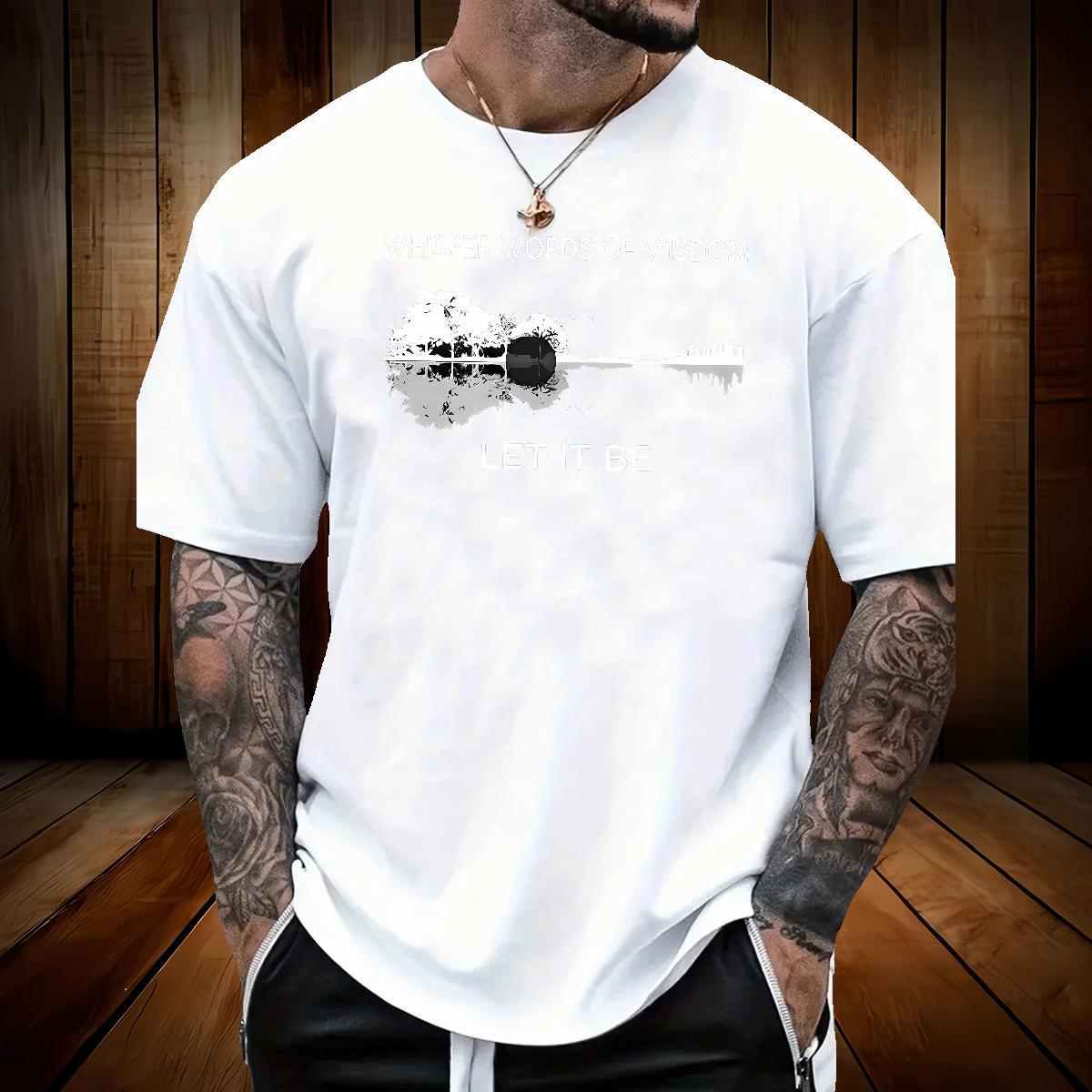 Customized T shirt letter Clothes 230g Cotton Daily Outfit Brand Custom Cartoon Crew Neck Men Tops Tees