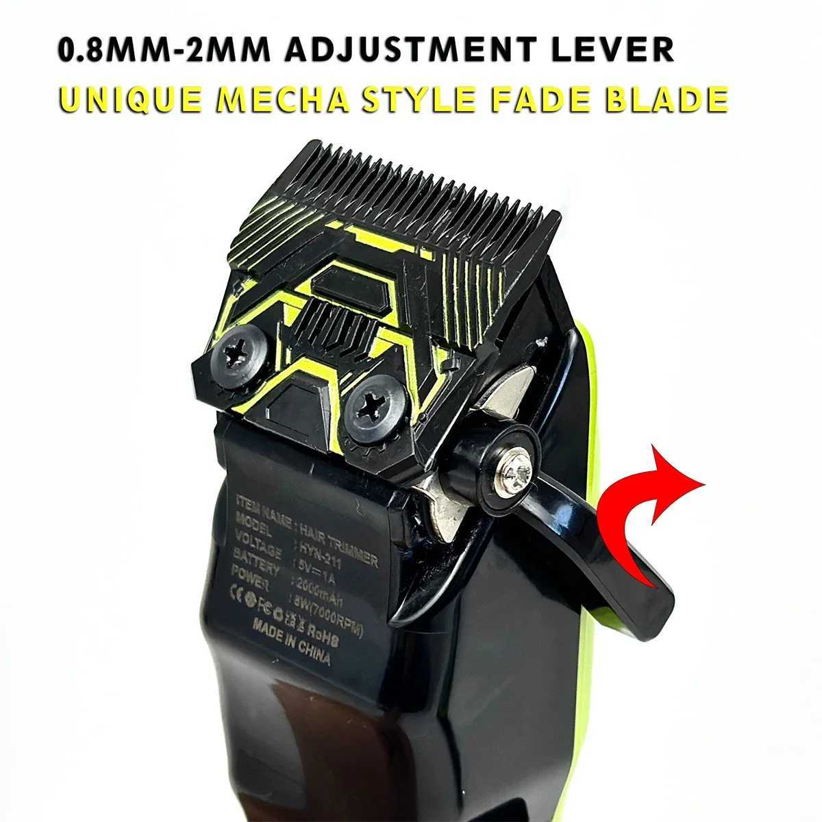 Electric hair clipper 2PC set 7000RPM HYN T04 rack mounted blade hair salon mens oil head household hair clippers and trimmers W240806
