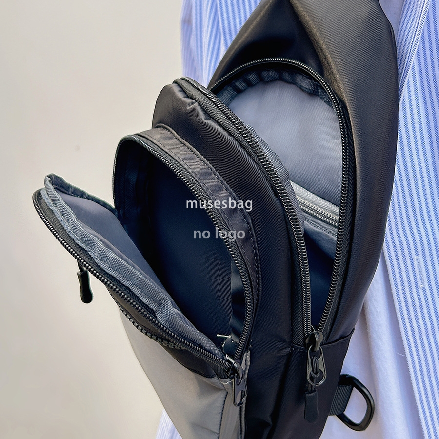 Japanese crossbody bag fashion casual men's and women's breast bag Oxford cloth bag single shoulder crossbody bag outdoor sports Fanny pack