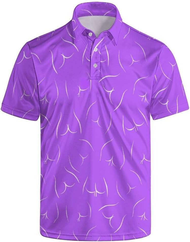 Fashion Mens Polo shirt Quick-Dry Moisture Wicking Short Print Funny Golf Shirts Collared Shirt Polos shirts tshirt Casual tops summer clothes