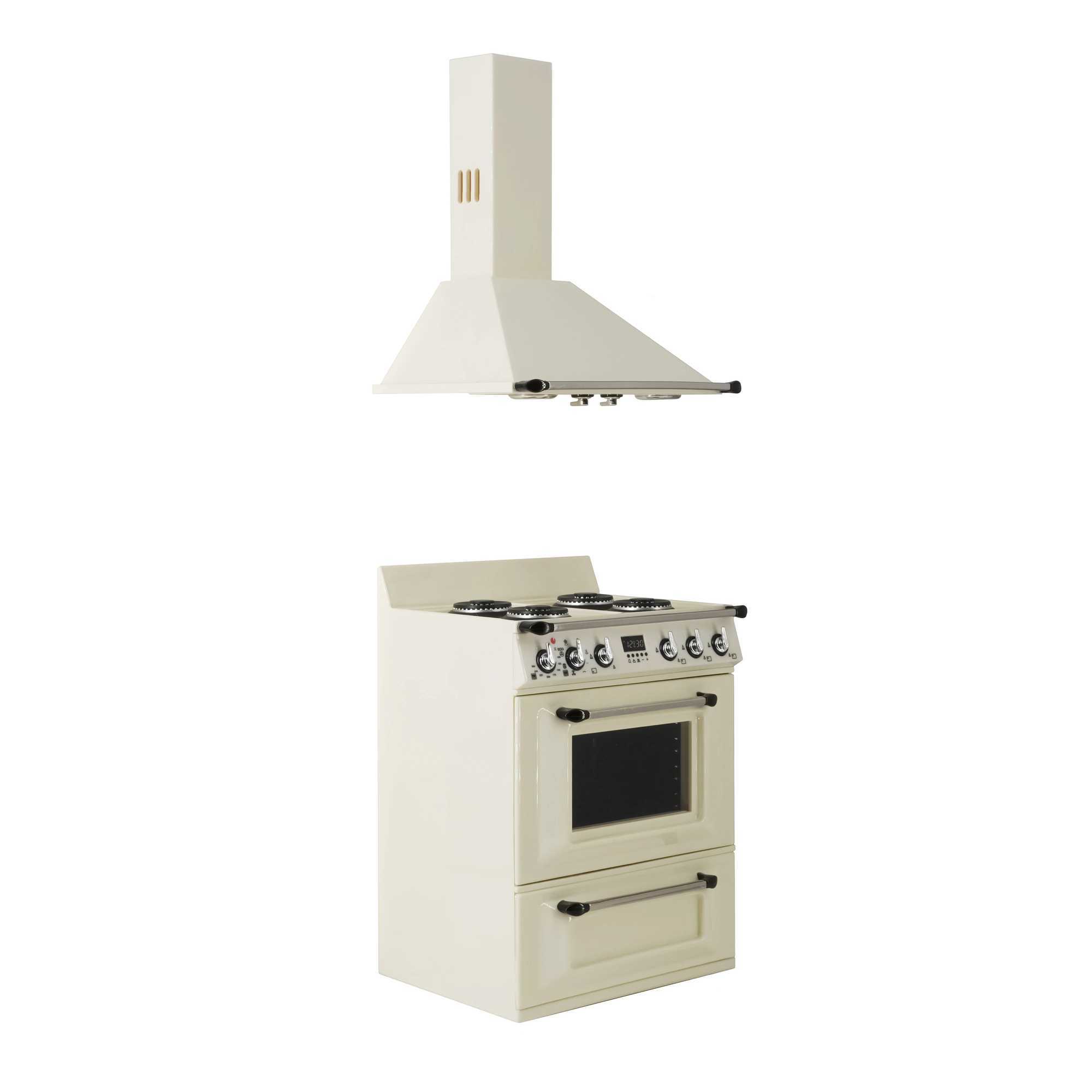 1/6 Doll House Model Furniture Accessories Mini Model Stove and Range Hood Y240807