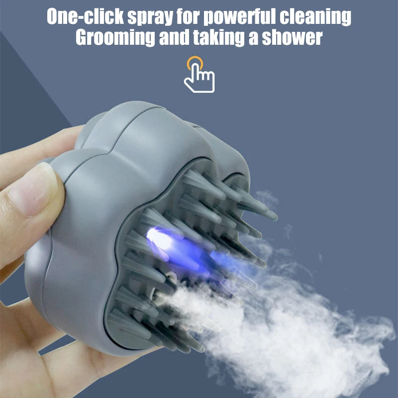 Cat steam brush steam dog brush 4 in 1 electric spray Cat brush used for massage pet grooming comb removal comb real 240807