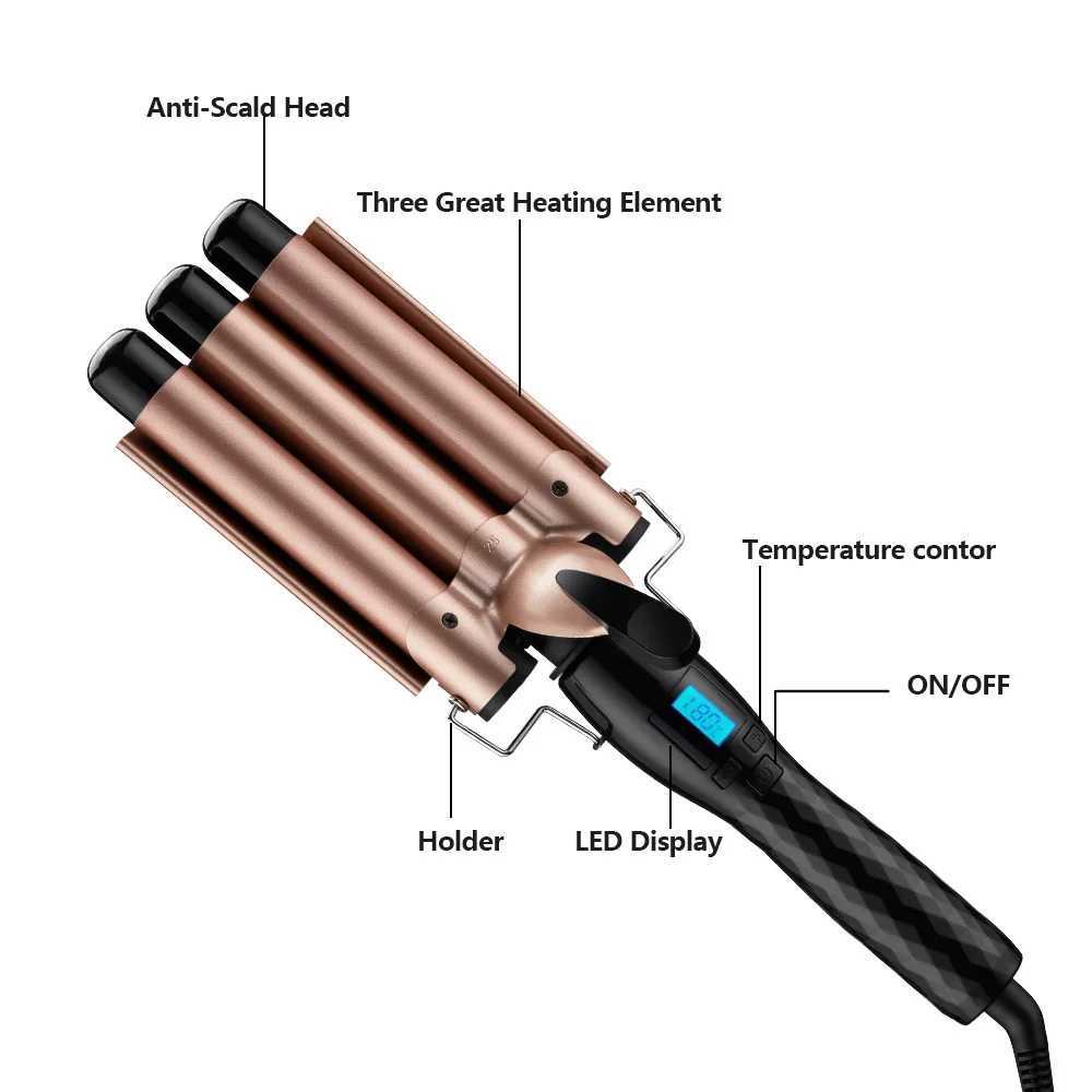 Professional hair care styling tools Curling hair curler Wave Hair styler curling irons Hair crimper krultang ironXJ250210