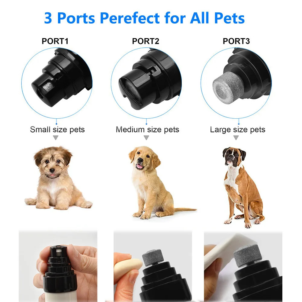 Dog Nail Grinder 2-Speed Electric USB Charging Pet Nail Trimmer Brushless Claw Beauty Smooth 240807