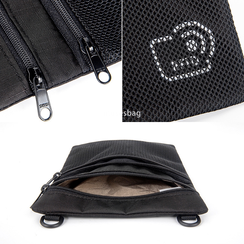 Grid fashion trend RFID anti-theft card bag Passport bag multi-layer outdoor travel document bag