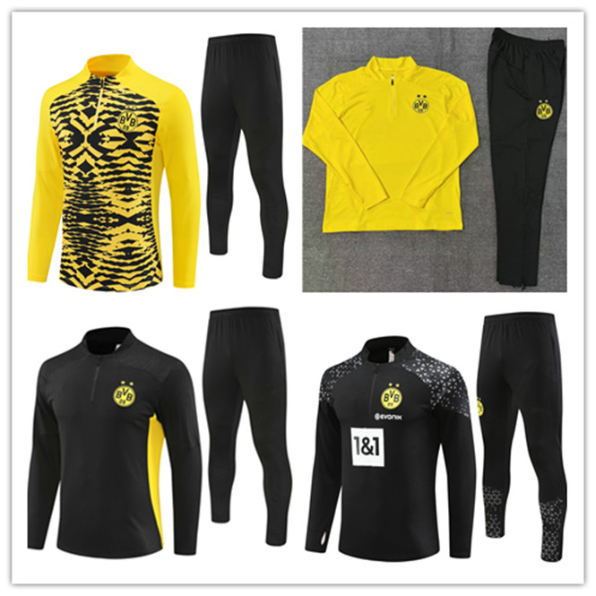 24 25 kids and men Borussias DortmundS tracksuit jacket Soccer Sets REUS BELLINGHAM training suit football set Survetement 24/25 men sportswear