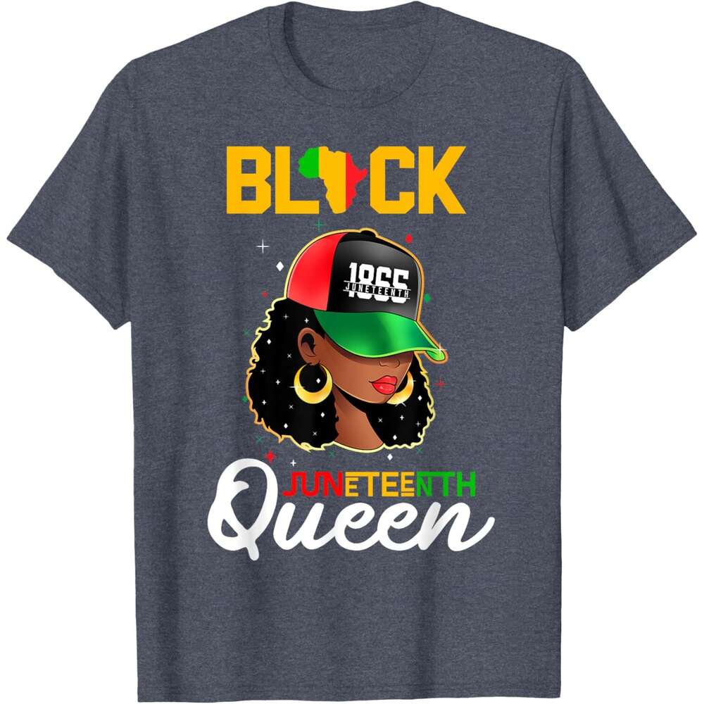 T shirt for Mens 1865 Juneteenth Black Queen T-Shirt Shirts Tshirt Graphic Tee Casual Tops Clothes Short sleeve Free shipping