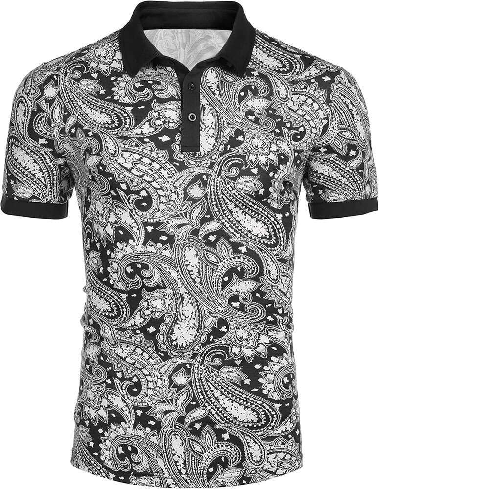 Fashion Mens Polo shirt fashion Graphic Print Short Collared Athletic Performance Golf Shirts Polos shirts tshirt Casual tops summer clothes