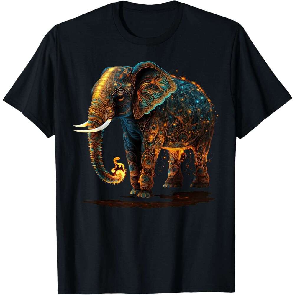 Mens T shirt Cute Elephant Lover Animal on Elephant T-Shirt shirts tshirt graphic tee Casual tops clothes Short sleeve Free shipping