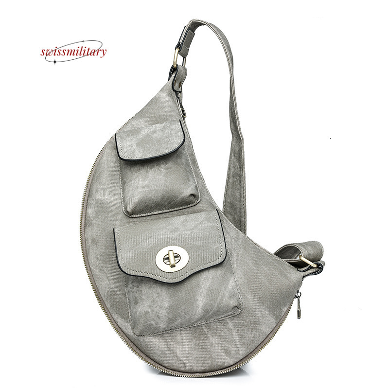 Large capacity women's bag PU bag new European and American women's bag women's waist bag chest bag H88#41 ddmy bd6e