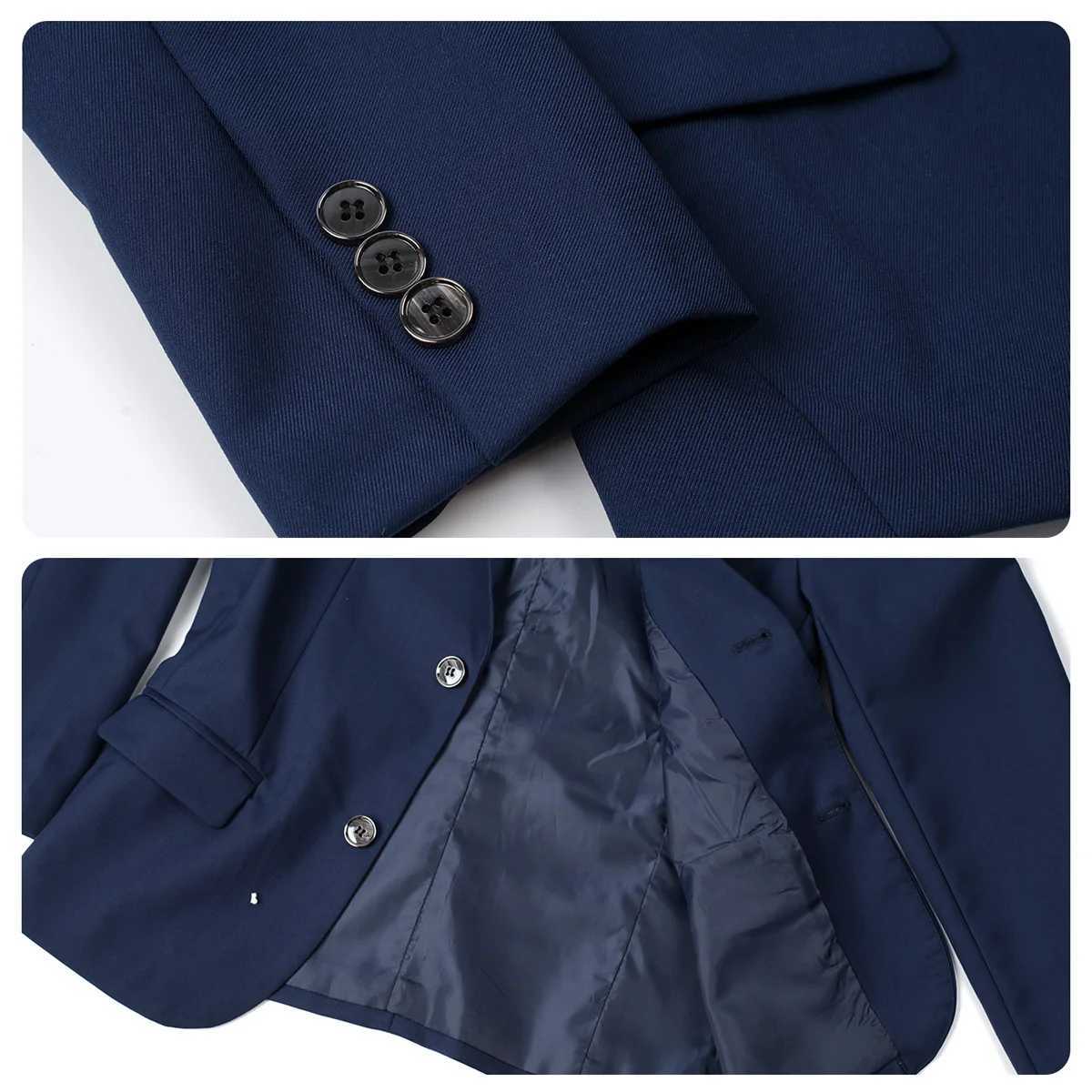 Suits Suit for Kids Boys Easter Outfit Church Party Blazer Wedding Ceremony Flower Piano Performance Birthday Gift Clothes Set 3 PCS L260119