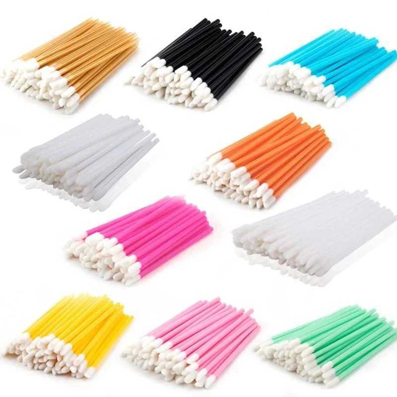 50/5 Pcs Disposable Lip Brush Makeup Brushes Pen Lipstick Mascara Wands Brush Cleaning Eyelash Cosmetic Brush Applicators Makeup Y240807