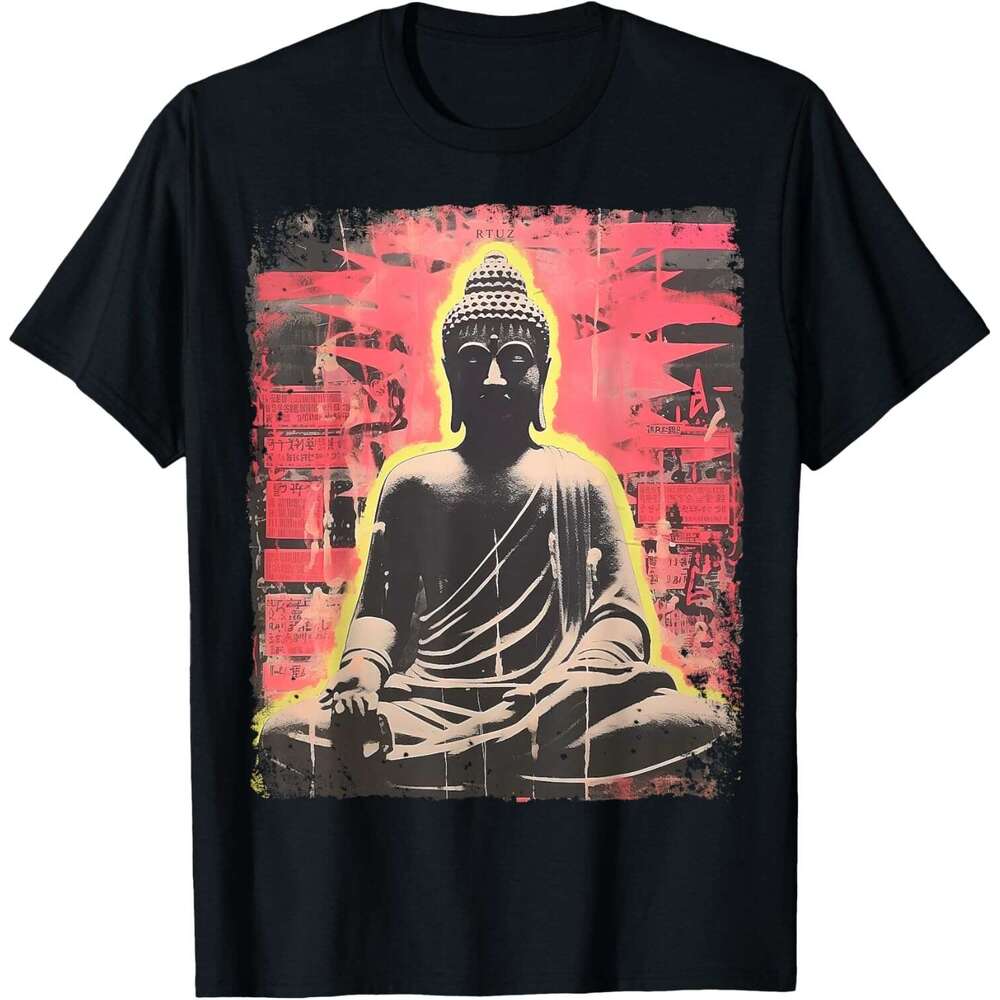 2025S Fashion Designer T Shirt For Mens Buddhist Monk Yin Yang Zen Meditation Buddha T Shirt Shirts Tshirt Graphic Tee Casual Tops Clothes Short Sleev