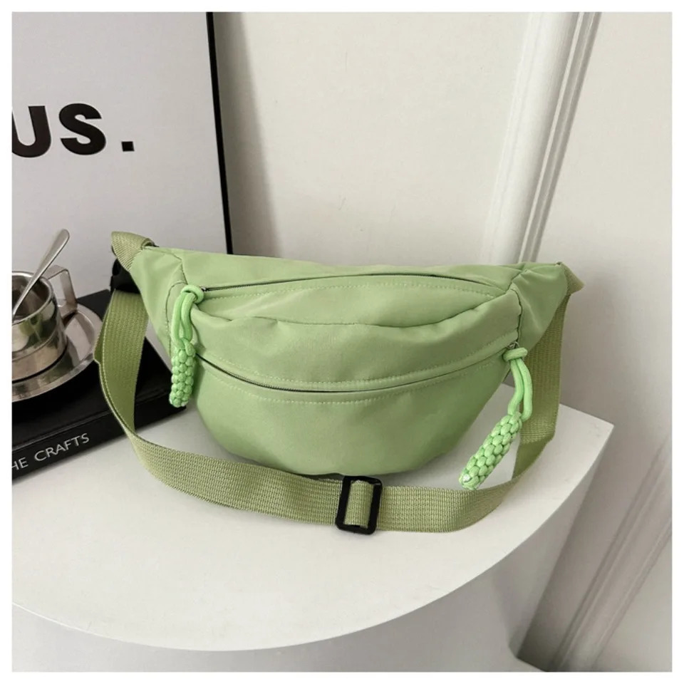 Oxford Cloth Womens Chest Bag Fashion Half Moon Waterproof Running Belt Bags Multifunctional Large Capacity Waist Bags Outdoor 240808