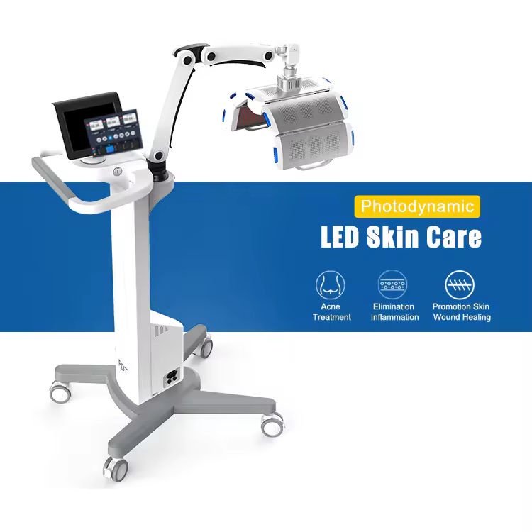 FDA Approved Infrared PDT Lamp 417nm 590nm 633nm 850nm Led Light Therapy Photon Photodynamic PDT Red Light Therapy Skin Care Device