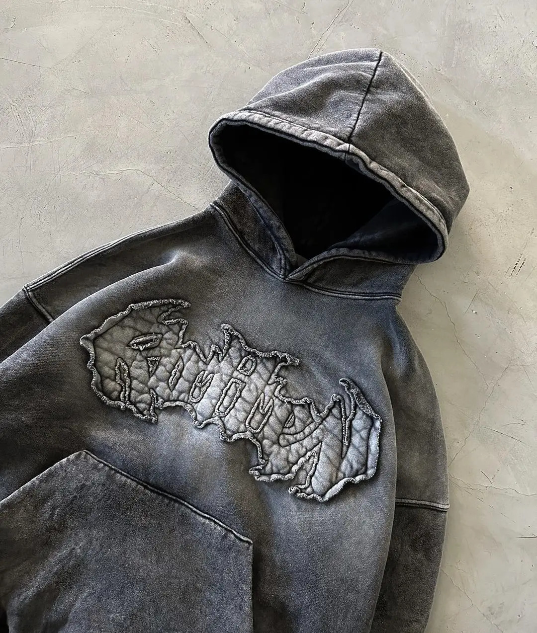 Y2k Gothic Pattern Embroidered Hoodie Womens Punk Oversized Sportswear Street Clothing Casual Hoodie Zipper240807