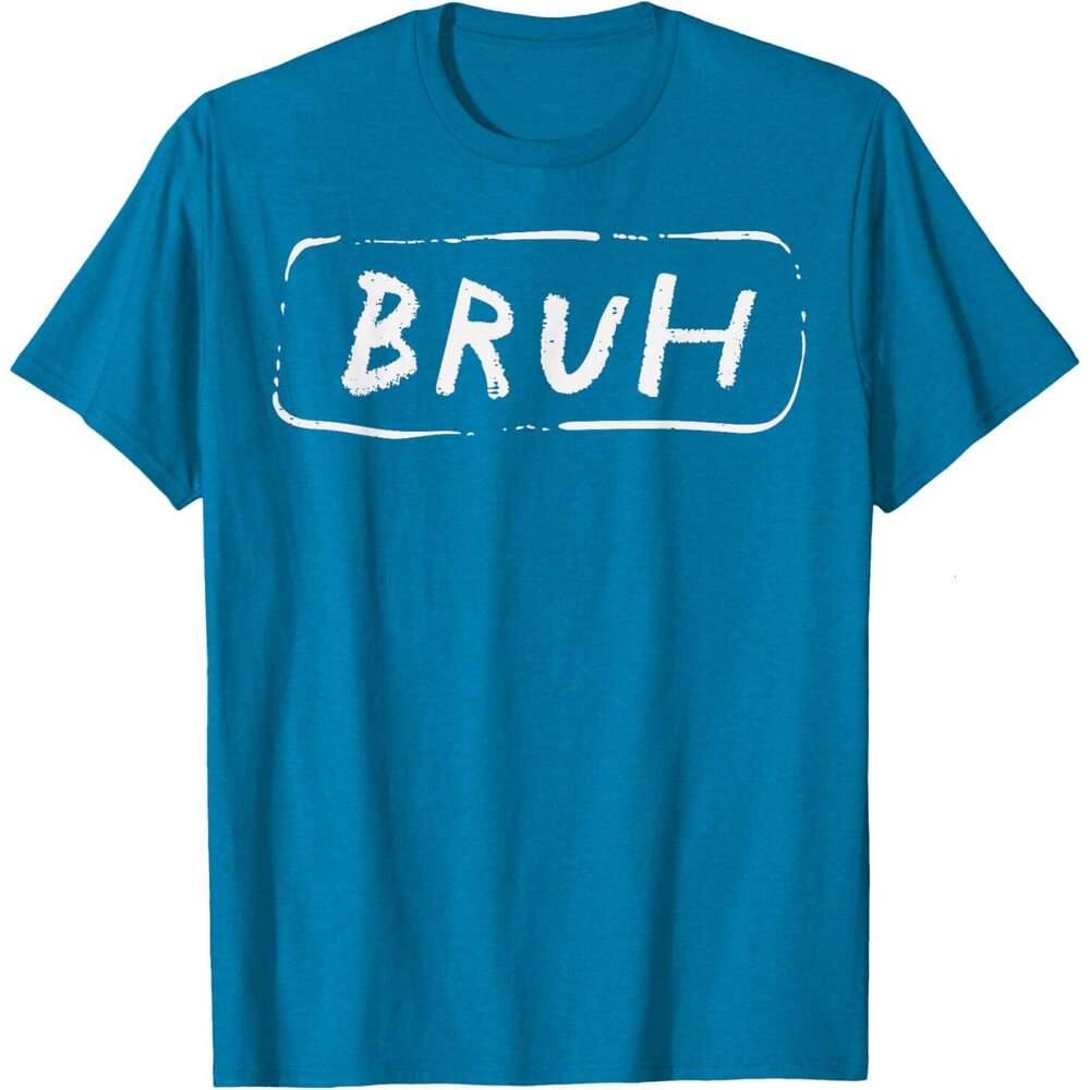 Tshirts T shirt for Mens Womens Bruh Funny Saying Slang Brother Meme Brah Men Women Kids TShirt Shirts Tshirt Graphic Tee Casual Tops Clothes Short sl